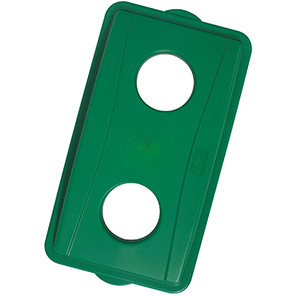 Robert Scott Wall Hugger Green Recycling Bin Lid with Two Holes Robert Scott Wall Hugger Green Recycling Bin Lid with Two Holes