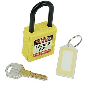 Spectrum Industrial Yellow Dielectric Safety Lockout Padlock
