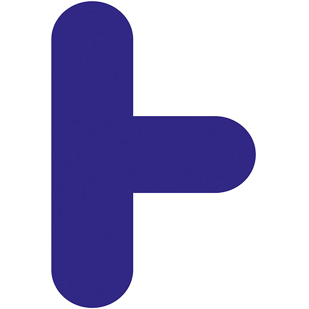 T Sign Blue Blue T Symbol Symbol Floor Graphic 300mm x 200mm (Pack of 10 ...