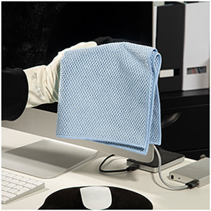 Spontex MF Pro Blue Recycled Microfibre Cloths (Pack of 5)