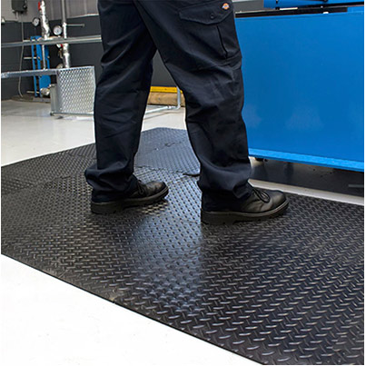 COBA Deckplate Connect Black Anti-Fatigue Mat Middle 50cm x 50cm