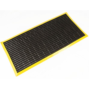 COBAmat Workstation Heavy Black/Yellow Workplace Safety Mat 60cm x 1.2m