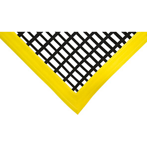 COBAmat Workstation Heavy Black/Yellow Workplace Safety Mat 60cm x 1.2m