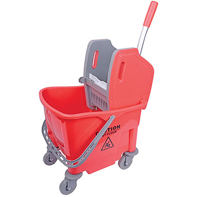 Vikan Hygiene Red Kentucky Bucket and Wringer