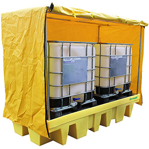 Ecotek Double Soft-Top Polyethylene IBC Spill Pallet