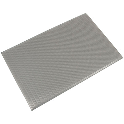 COBA Orthomat Ribbed Grey Anti-Fatigue Mat 90cm x 1.5m