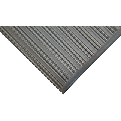 COBA Orthomat Ribbed Grey Anti-Fatigue Mat 90cm x 1.5m