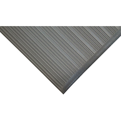COBA Orthomat Ribbed Grey Anti-Fatigue Mat 90cm x 1.8m