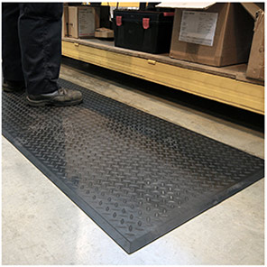 COBA Comfort-Lok Black Anti-Fatigue Mat Interlocking Middle 70cm x 80cm