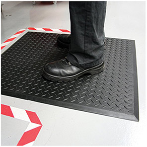 COBA Comfort-Lok Black Anti-Fatigue Mat 70cm x 80cm