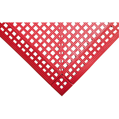 COBA Flexi-Deck Red Mat Tile 30cm x 30cm (Pack of Nine)