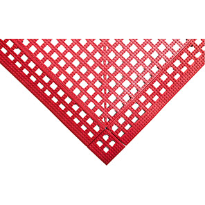 COBA Flexi-Deck Red Mat Tile 30cm x 30cm (Pack of Nine)
