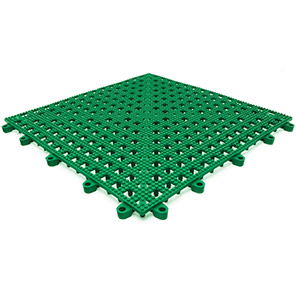 COBA Flexi-Deck Green Mat Tile 30cm x 30cm (Pack of Nine)