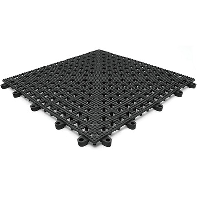 COBA Flexi-Deck Black Mat Tile 30cm x 30cm (Pack of Nine)