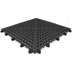 COBA Flexi-Deck Black Mat Tile 30cm x 30cm (Pack of Nine)