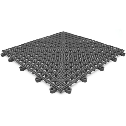 COBA Flexi-Deck Grey Mat Tile 30cm x 30cm (Pack of Nine)