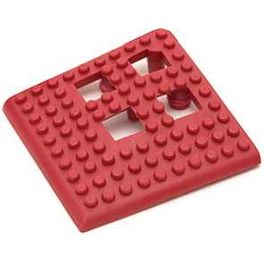 COBA Flexi-Deck Red Mat Corner (Pack of Four)