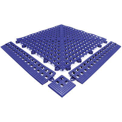 COBA Flexi-Deck Blue Mat Corner (Pack of Four)