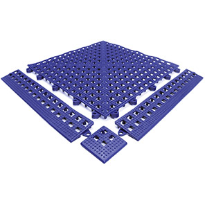 COBA Flexi-Deck Blue Mat Corner (Pack of Four)
