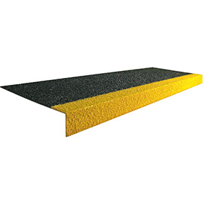 COBAGRiP Black/Yellow Slip-Resistant Stair Tread 2m