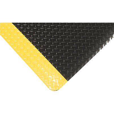 COBA Deckplate Black/Yellow Anti-Fatigue Safety Mat 90cm x per Metre
