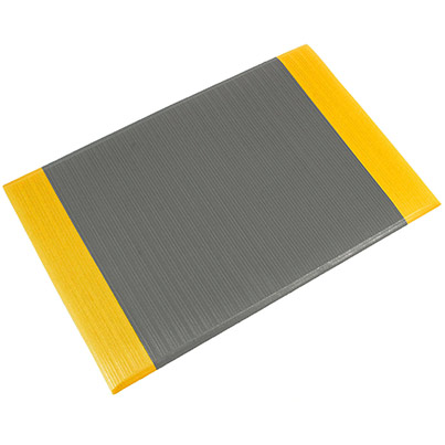 COBA Orthomat Ribbed Grey/Yellow Anti-Fatigue Mat 60cm x 90cm