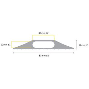 COBA CablePro GP2 Black 3m Cable Protector