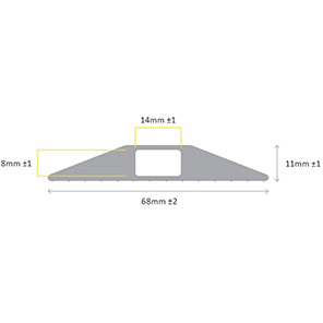 COBA CablePro GP1 Black 3m Cable Protector