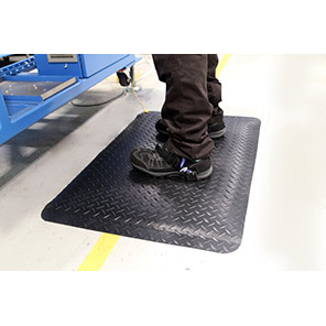 COBA Deckplate Black ESD Anti-Fatigue Mat 1.2m x 1.8m