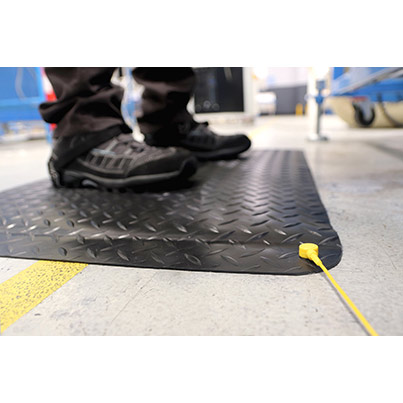 COBA Deckplate Black ESD Anti-Fatigue Mat 90cm x 1.5m
