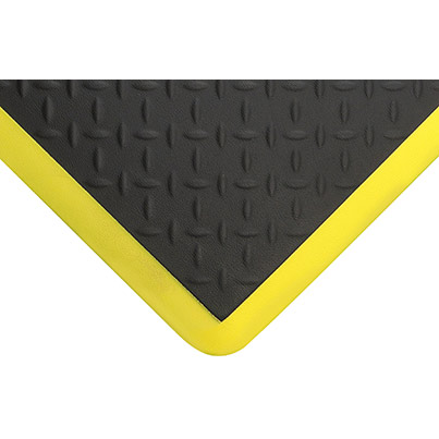 COBAelite Diamond Black/Yellow Anti-Fatigue Mat 60cm x 90cm