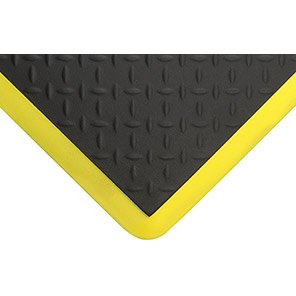 COBAelite Diamond Black/Yellow Anti-Fatigue Mat 60cm x 90cm