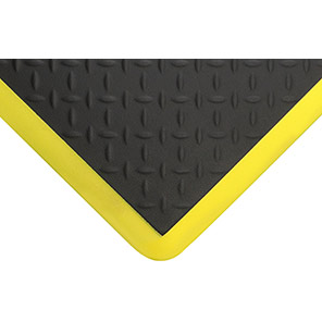 COBAelite Diamond Black/Yellow Anti-Fatigue Mat 90cm x 1.2m