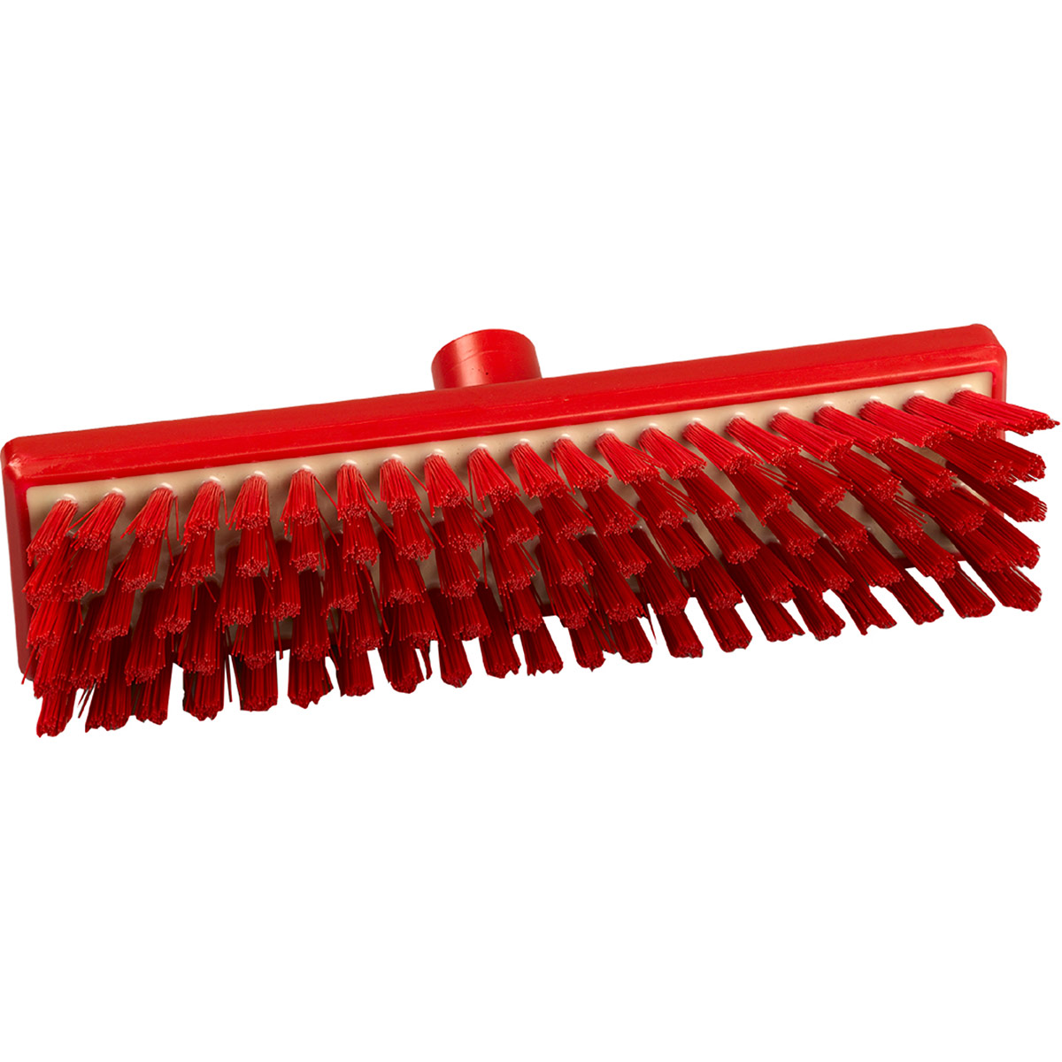 Hillbrush Hygiene Red ResinSet Stiff Deck Scrubbing Brush Head Hill