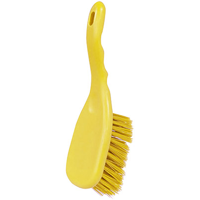 Hillbrush Hygiene Professional Yellow Stiff Hand Brush