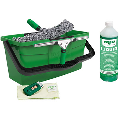 UNGER ErgoTec 6in1 Window Cleaning Kit