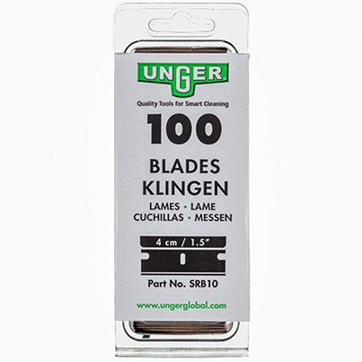 UNGER ErgoTec 4cm Scraper Replacement Blades (Pack of 100)