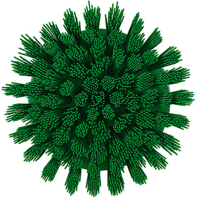 Vikan HyDrive Green Stiff 90mm Round Brush