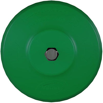 Vikan HyDrive Green Stiff 90mm Round Brush