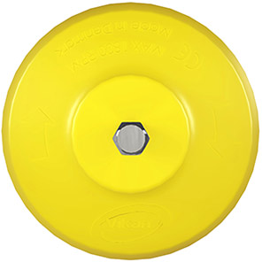 Vikan HyDrive Yellow Stiff 90mm Round Brush