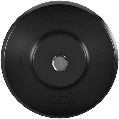 Vikan HyDrive Black Stiff 90mm Round Brush