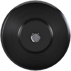 Vikan HyDrive Black Stiff 90mm Round Brush