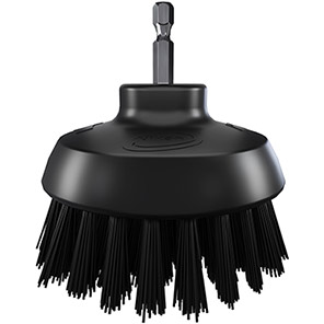 Vikan HyDrive Black Stiff 90mm Round Brush