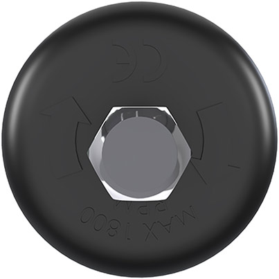 2x Vikan HyDrive Adapter 20mm 55 mm Blk