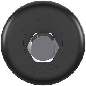 2x Vikan HyDrive Adapter 20mm 55 mm Blk