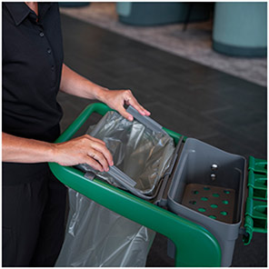 Vikan HyGo Grey Waste Bag Holder Kit