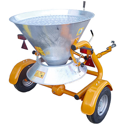 Peacock Gladiator Ball-Hitch Salt Spreader