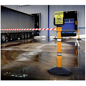 Skipper Unicart Orange Trolley Kit with Yellow Posts and Red/White Skippers