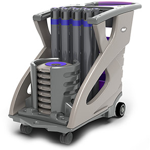Skipper Q Unicart Purple Trolley Kit with Blue Bases