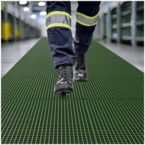 COBA COBAGRIP Green 38mm Grating 3m x 1m